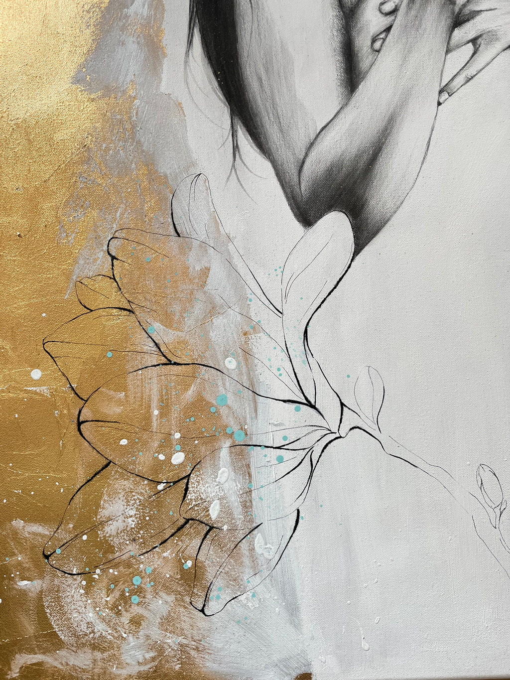 Detailaufnahme des Kunstwerks Homecoming Nadine Elsner Art