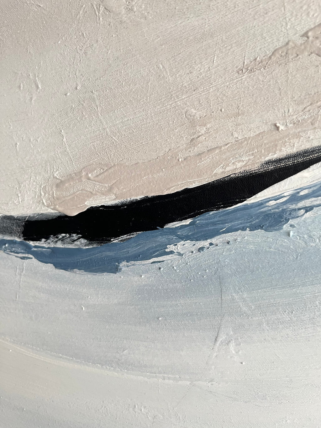 Detailaufnahme des Werkes mit  Strukturen. 