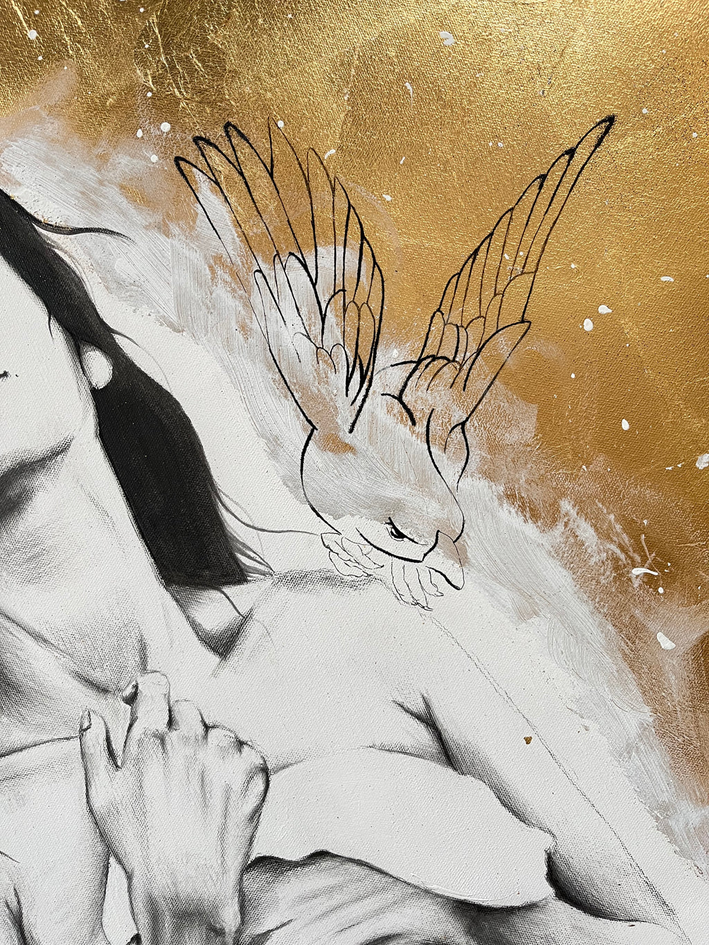 Detailaufnahme des fertigen Werkes.