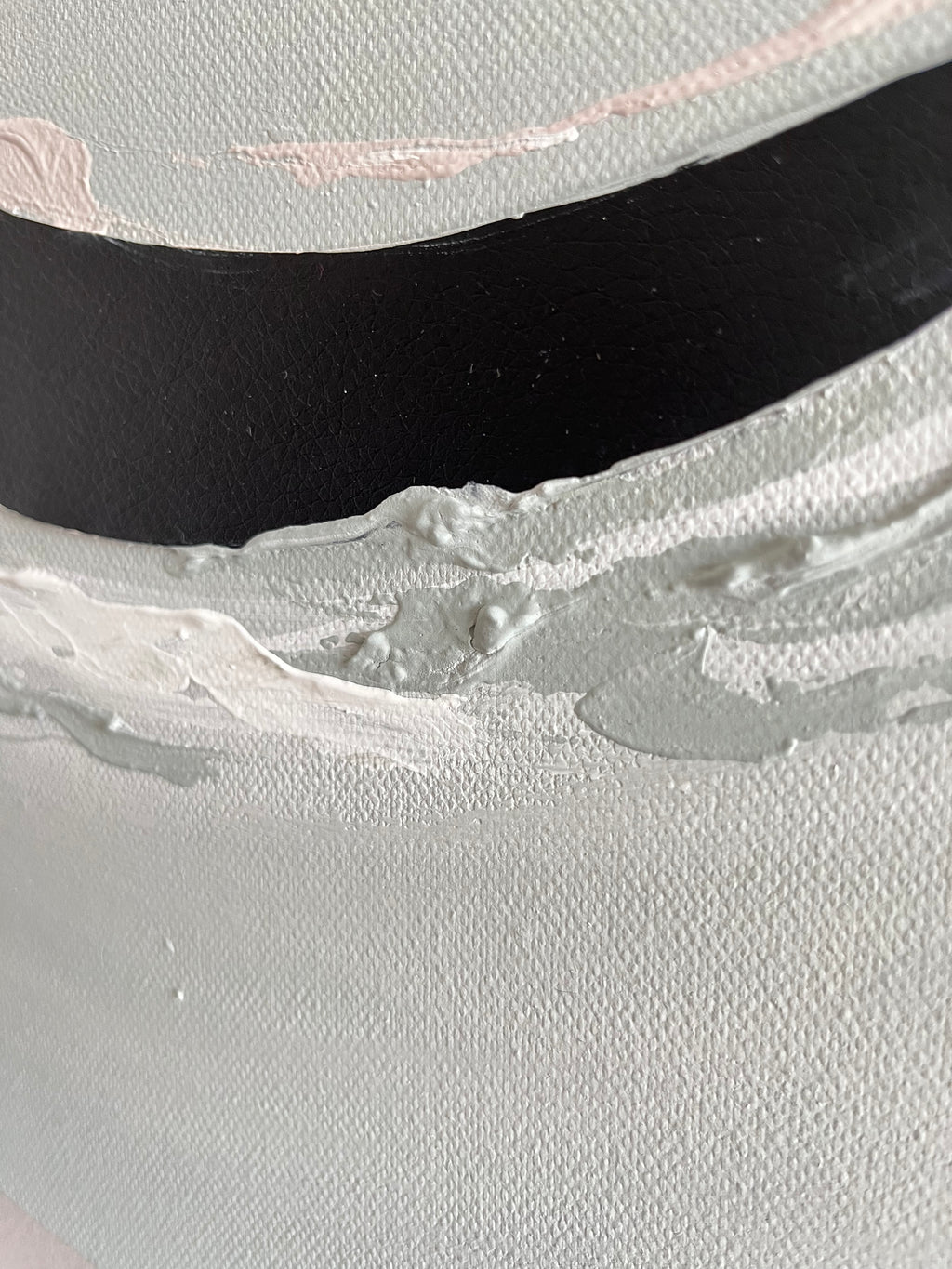 Detailaufnahme des Farbauftrages