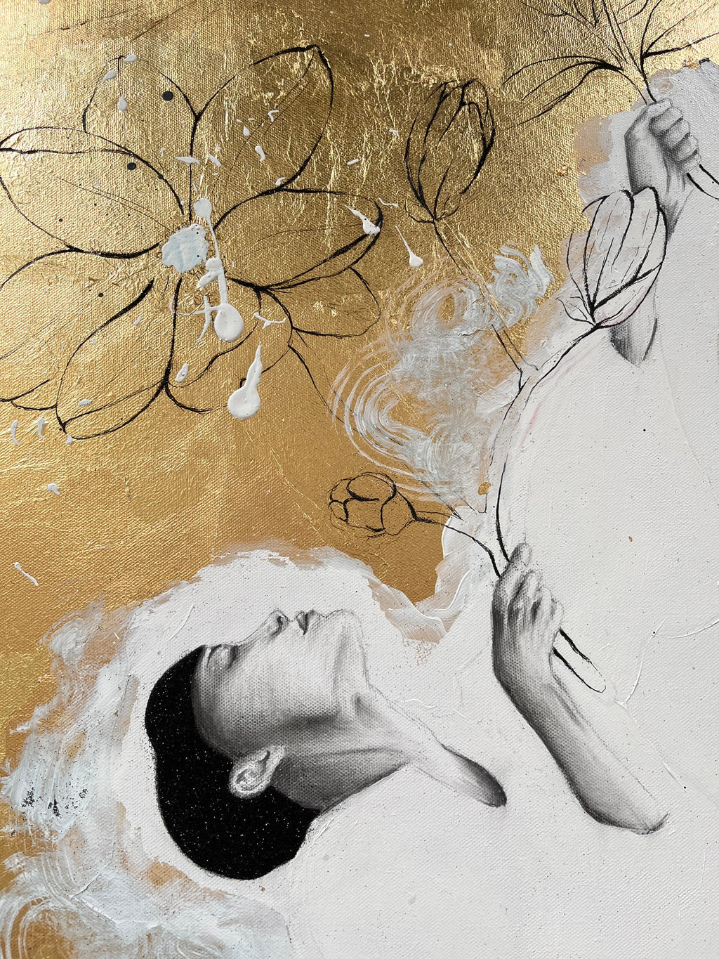 Kunstwerk trust Nadine Elsner Art. Detailaufnahme vom Werk