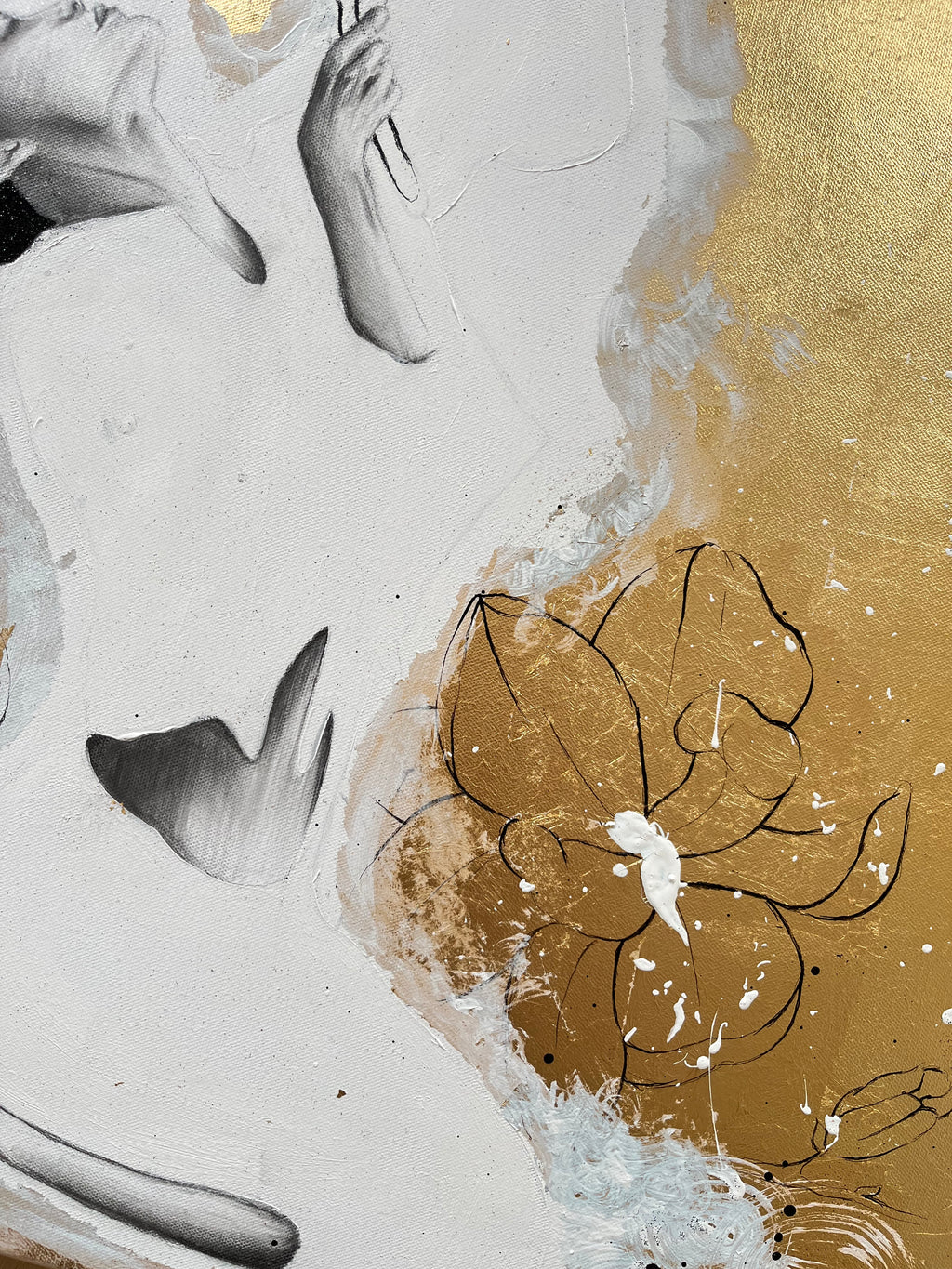 Kunstwerk trust Nadine Elsner Art. Detailaufnahme des Werkes.