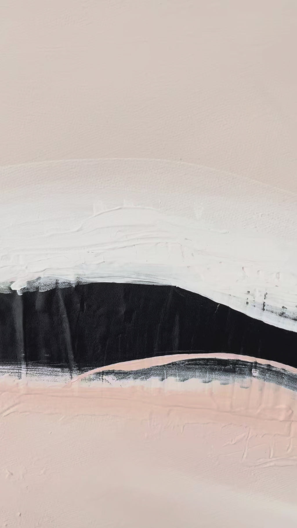 Video Kunstwerk warm wave Nadine Elsner modern Wabi Sabi Art. 