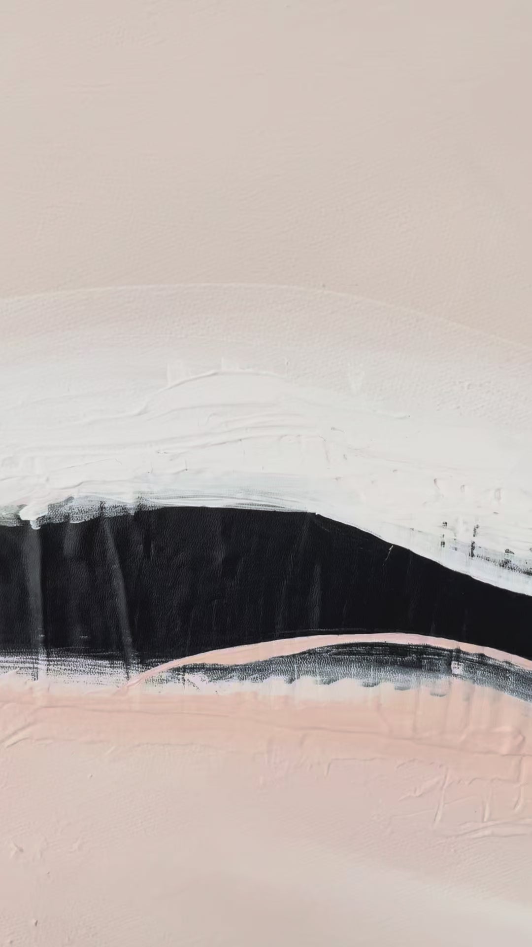 Video Kunstwerk warm wave Nadine Elsner modern Wabi Sabi Art. 