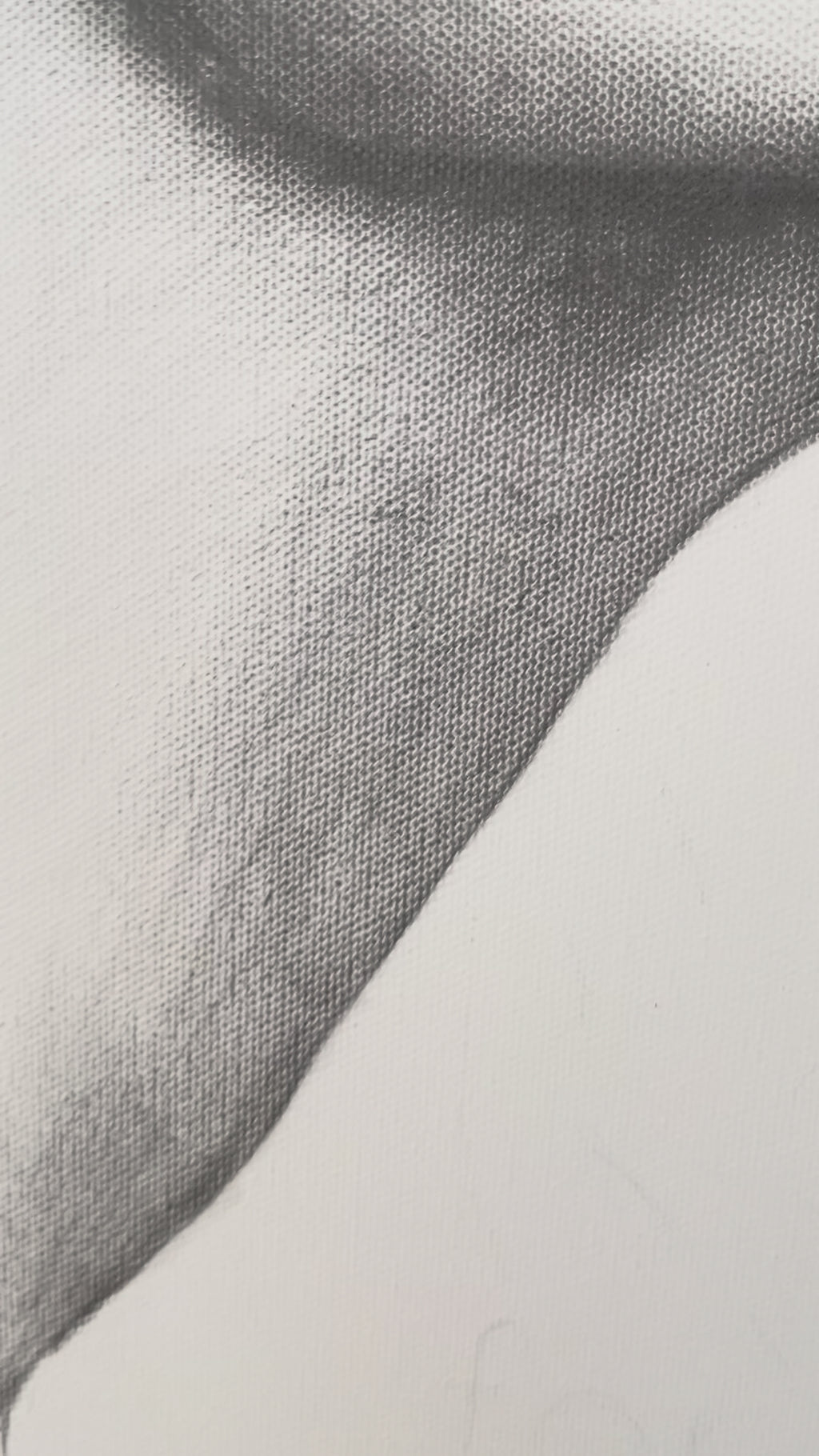 Video Kunstwerk joy Nadine Elsner Art Detailaufnahme der Zeichnung auf Leinwand