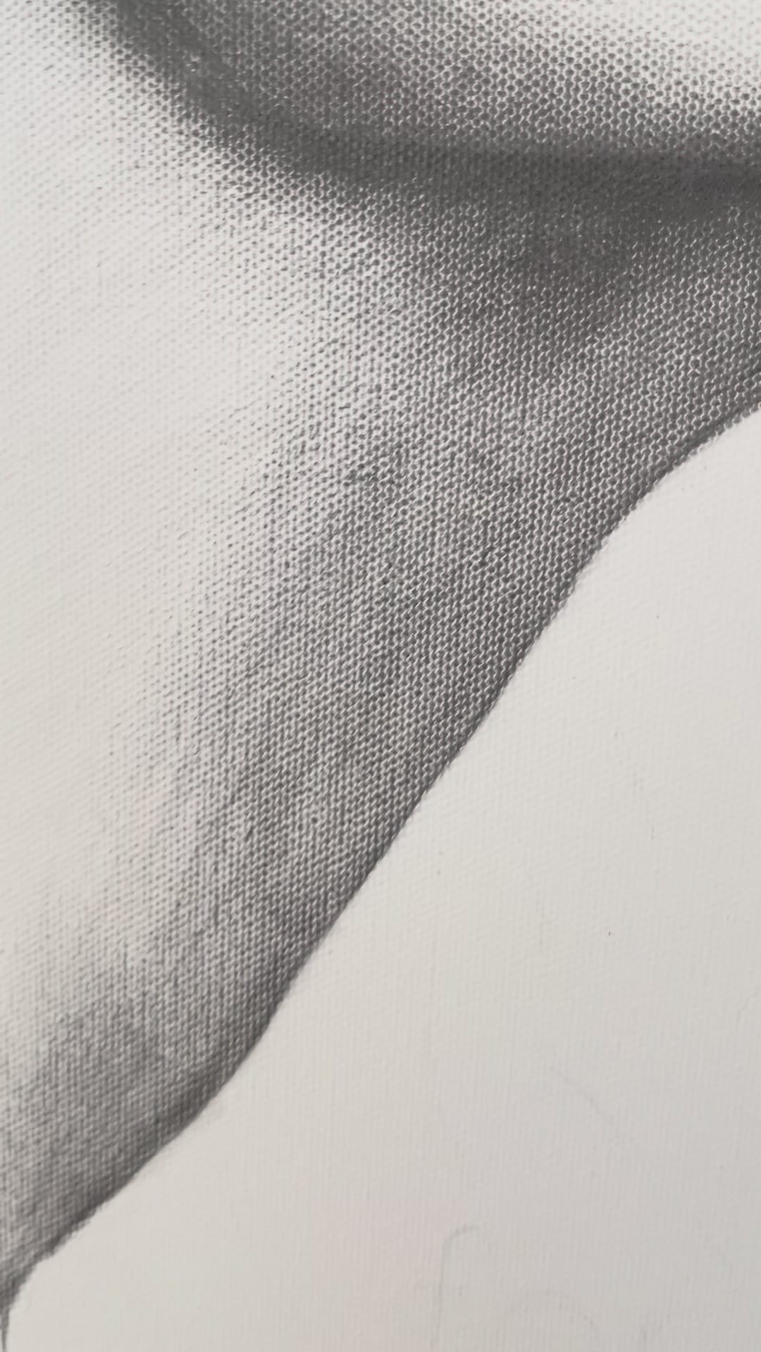 Video Kunstwerk joy Nadine Elsner Art Detailaufnahme der Zeichnung auf Leinwand